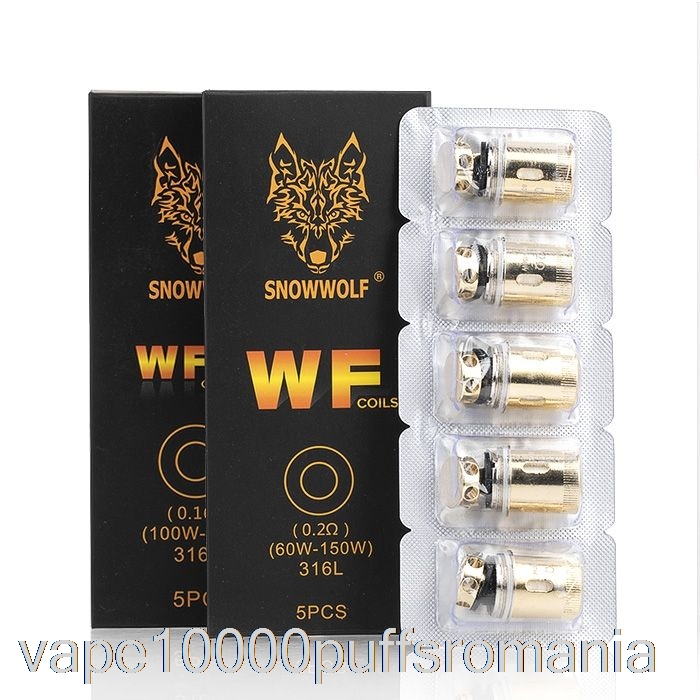 Vape Romania Snowwolf Wolf Wf Bobine De Schimb 0.13ohm Wf-m Bobine De Plasă